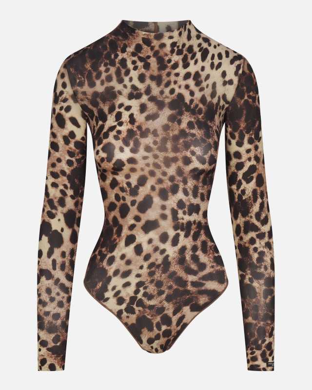 Milky Sheer Turtleneck Bodysuit
